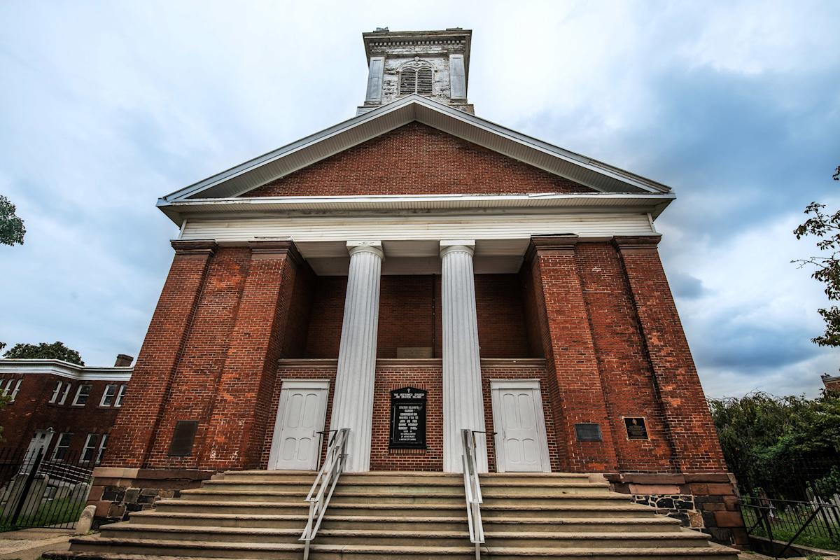 Exterior Reformed Protestant Dutch Church on Staten Island, NYC