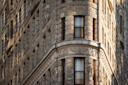 Detail of the Flatiron Building in Manhattan