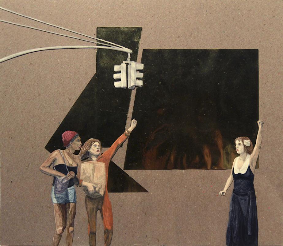 Tuesday Smillie (American, born 1981). S.T.A.R., 2012. Watercolor, collage on board, 9 1/2 x 11 in. (24.1 x 27.9 cm). Courtesy of the artist. &copy; Tuesday Smillie