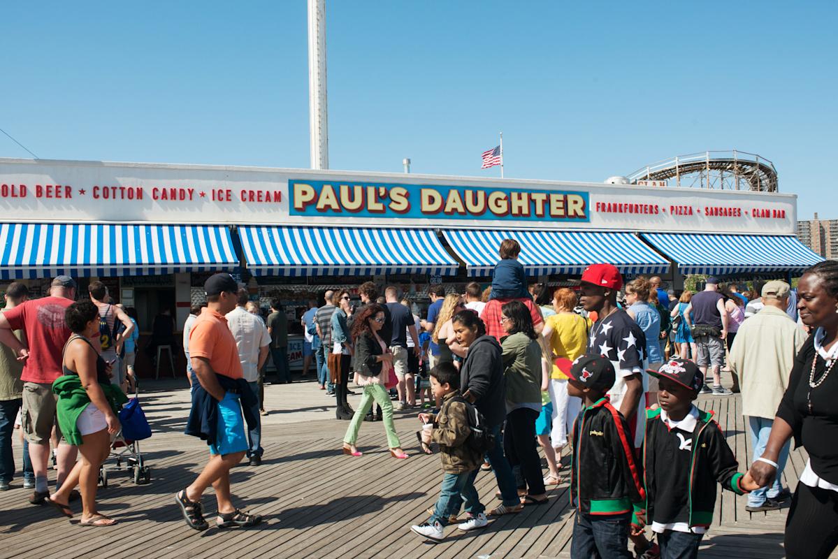 Paul&rsquo;s Daughter on the boardwalk of Coney Island