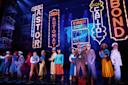 Actors on stage for New York, New York musical in Broadway