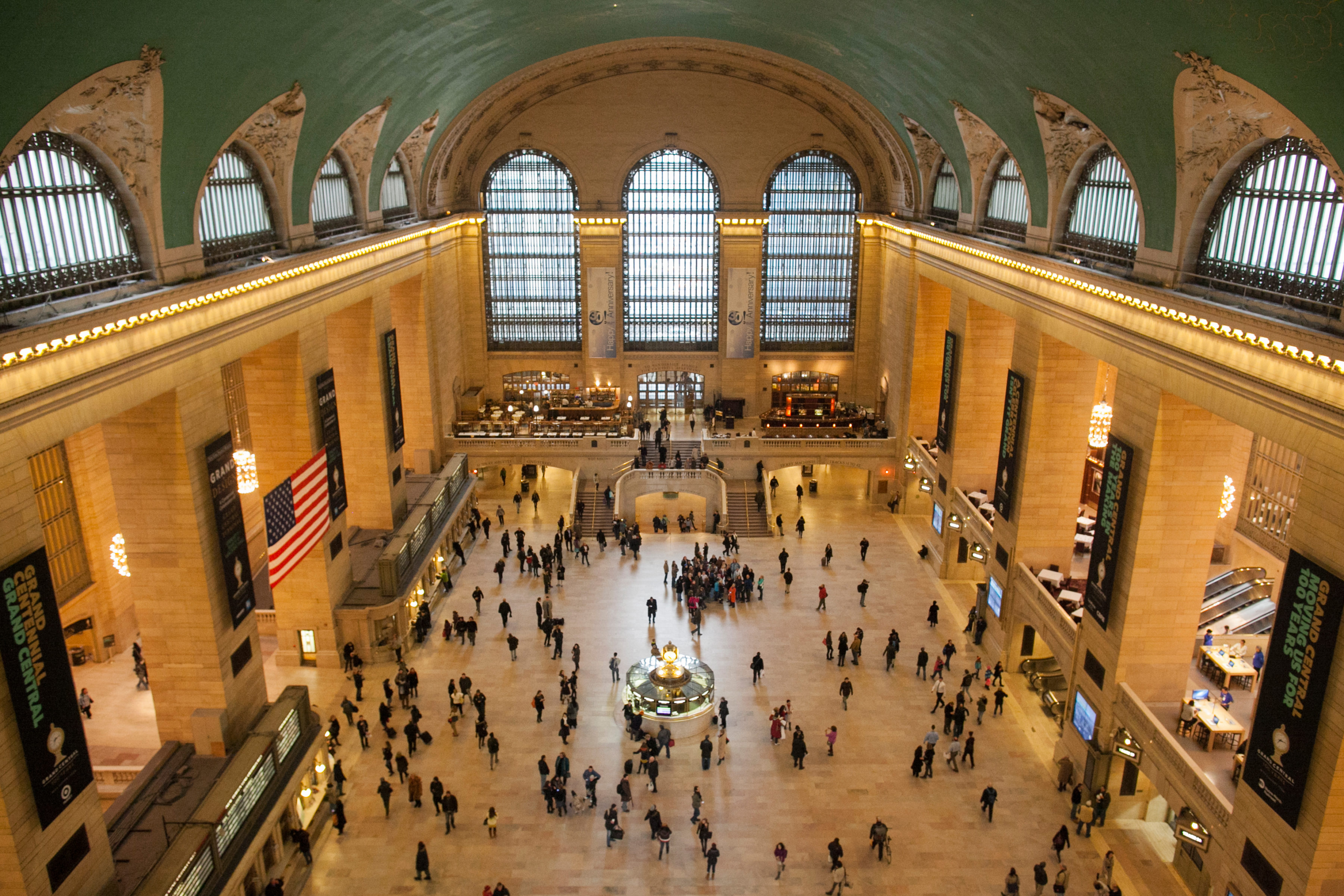 View of the main concourse in Grand Central 