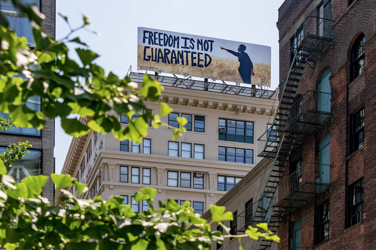Xaviera Simmons Billboard. Photo: Giles Ashford