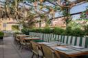 Exterior seating at Catch NYC