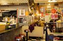Interior of Tom's Restaurant in Brooklyn, NYC