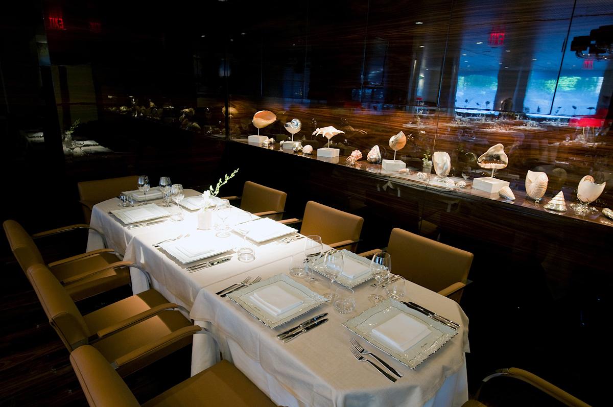 Interior of Marea Restaurant in Manhattan, NYC