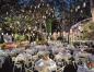 Outdoor area of Tavern on the Green at night in Manhattan, NYC