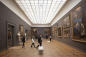 People inside a gallery in The Metropolitan Museum of Art , Upper East Side, NYC