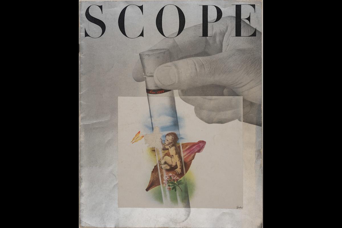 Cover of Scope, 1941, designed by Will Burtin Papers, Cary Graphic Arts Collection, Rochester Institute of Technology
