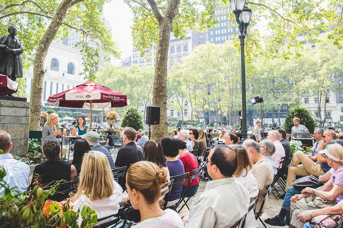 reading room, bryant park