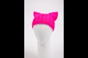 &quot;Pussyhat,&quot; pink synthetic wool, 2017, USA, Gift of Colleen Hill.