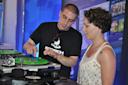 Person teaching at Scratch DJ Academy