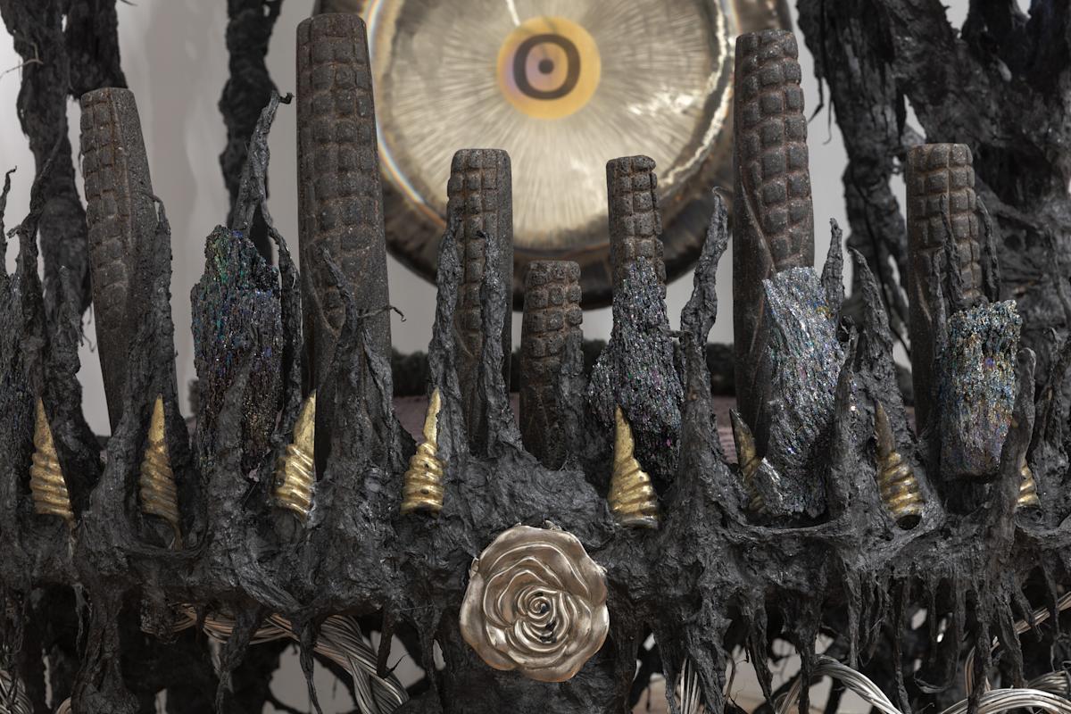 "Disease Thrower #0 (detail)", 2022, Guadalupe Maravilla.  Courtesy of the artist and PPOW Gallery, New York. Photo: Stan Narten