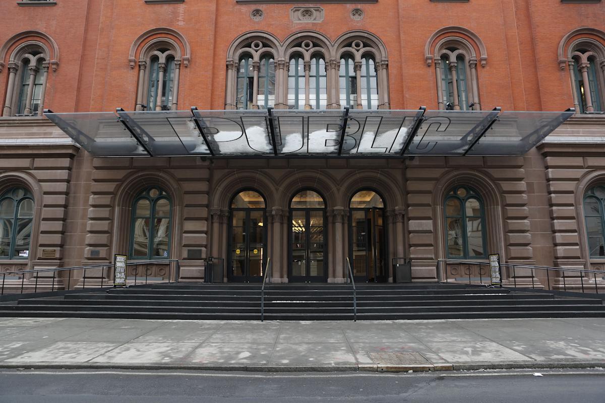 Exterior of The Public Theater in Noho, NYC