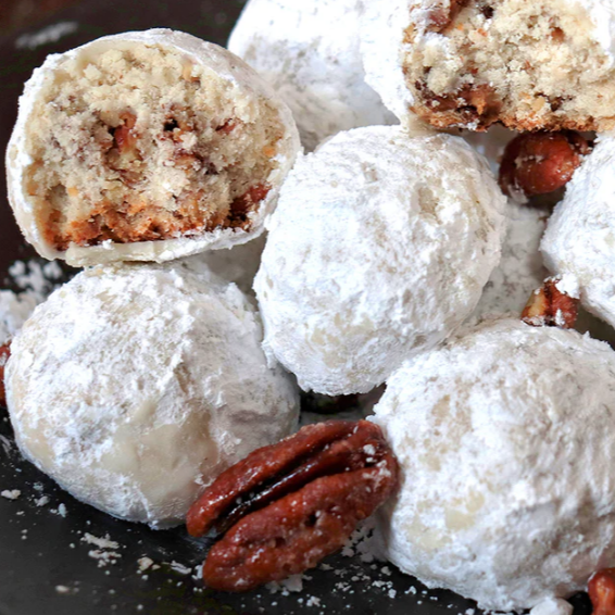 Holiday Snowball Cookies with Fortune Favors