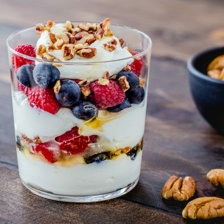 Pecan Berry Yogurt Parfait