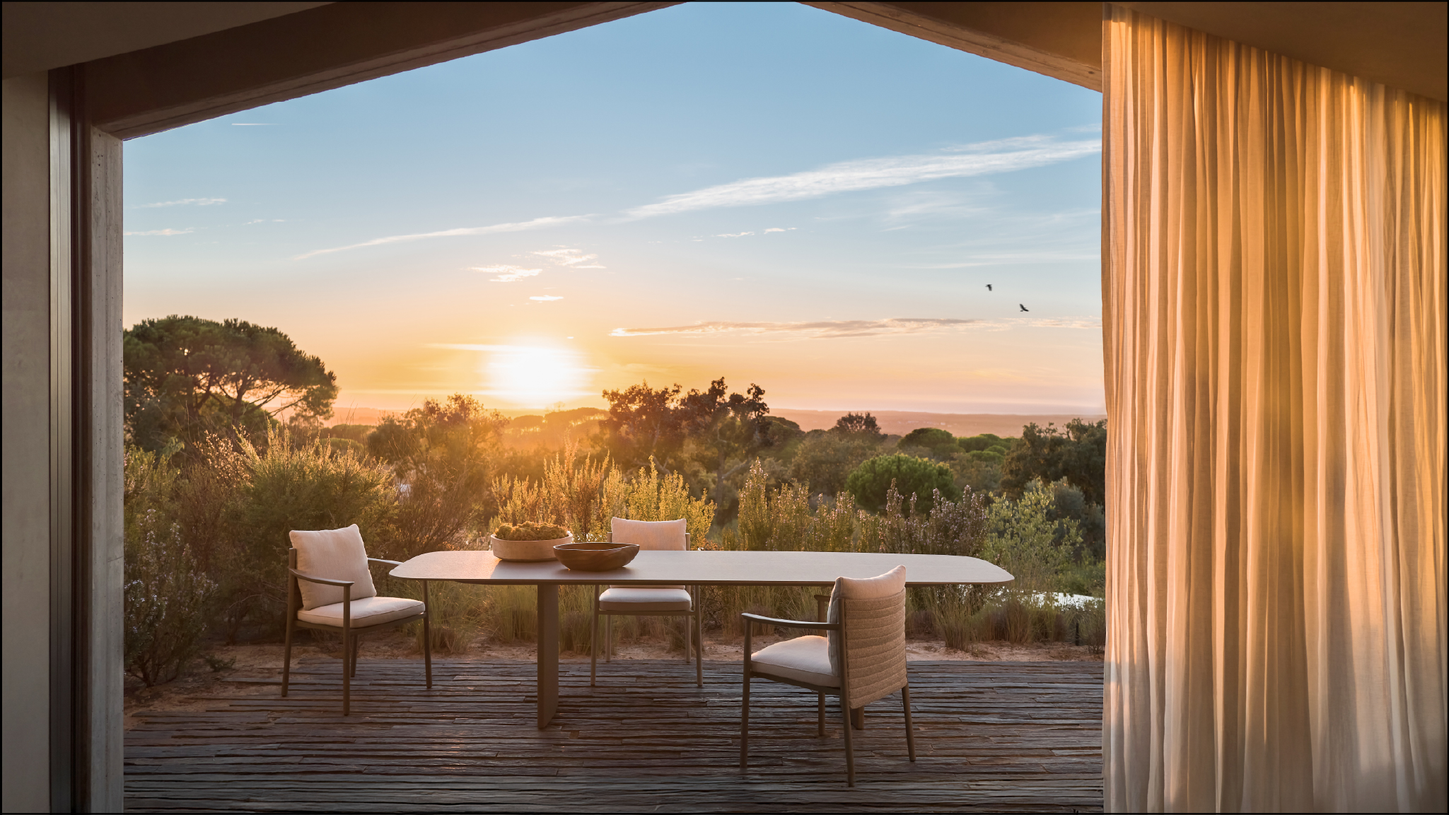 LUCCA armchair, LUCCA dining table