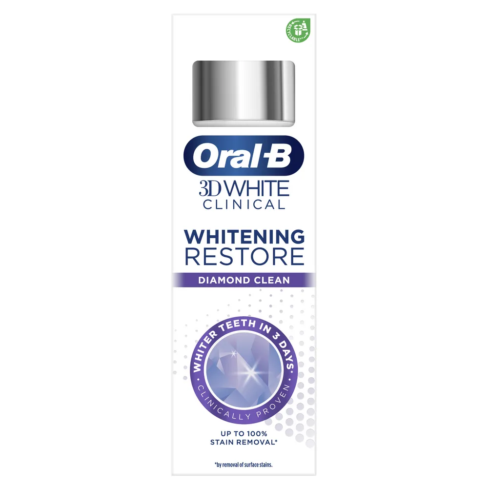 Oral-B 3D White Clinical Diamond Clean Tandpasta 