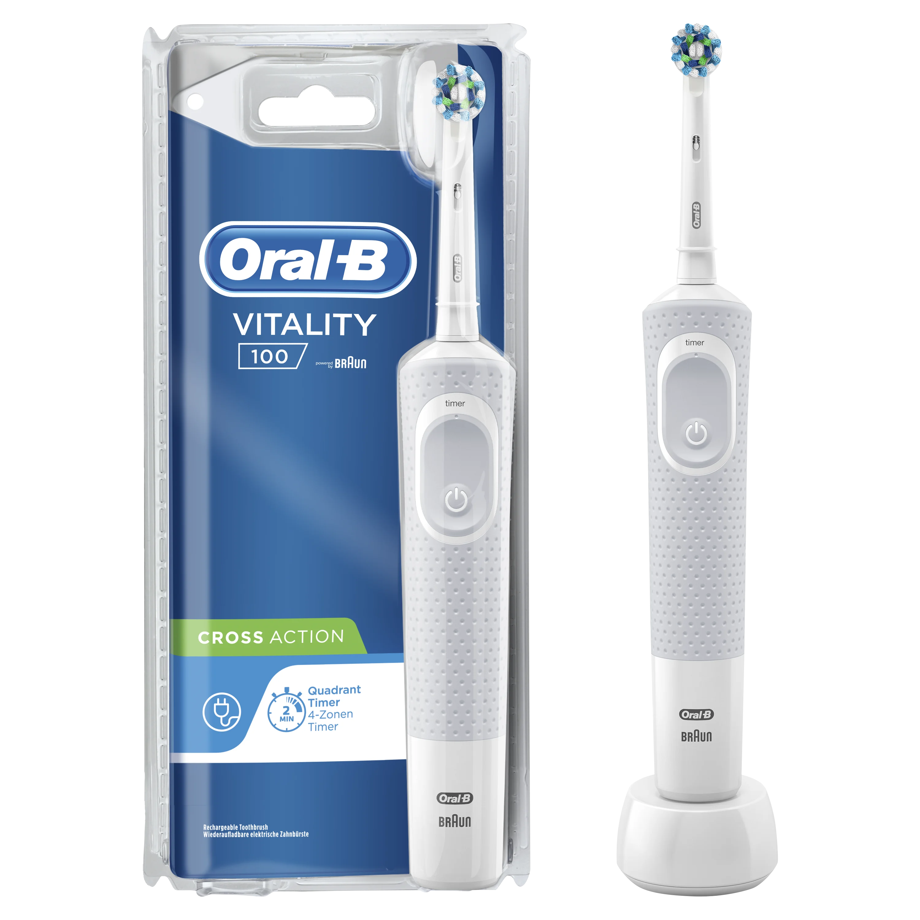 Vitality 100 CrossAction elektrisk tandbørste | Oral-B