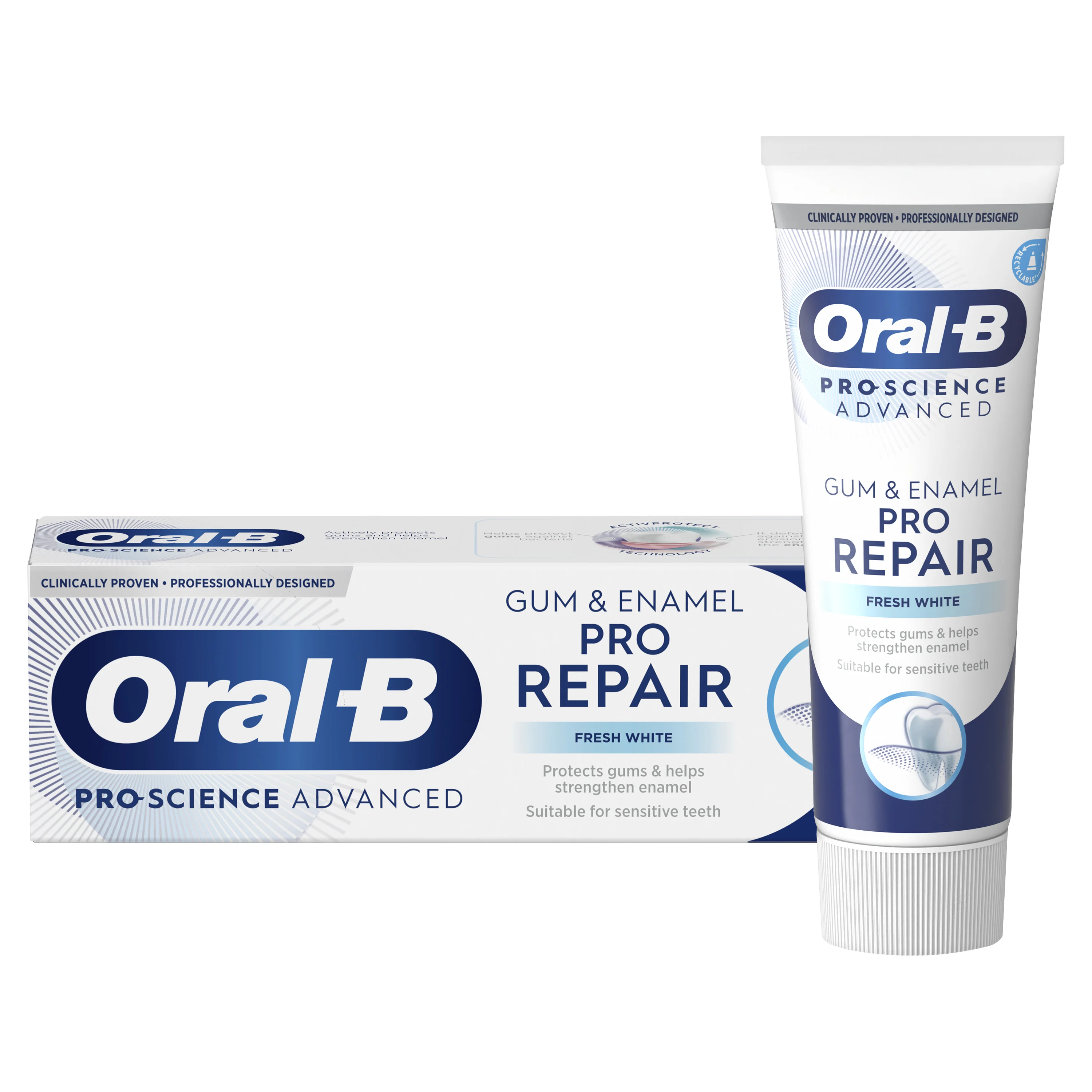 Oral-B Pro-Science Advanced Gum & Enamel Pro-Repair Fresh White-tandpasta - Main 