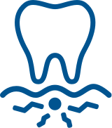 Plakdannelse omkring tandkødsranden undefined