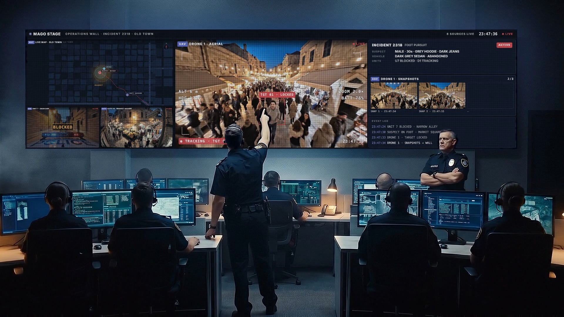 Mago Stage - control-room-video-wall-software