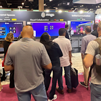Mago booth crowded of people