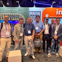 Our team with visitors