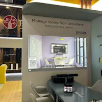 Inside the Jabra booth @ gitex