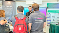 People at Yealink booth