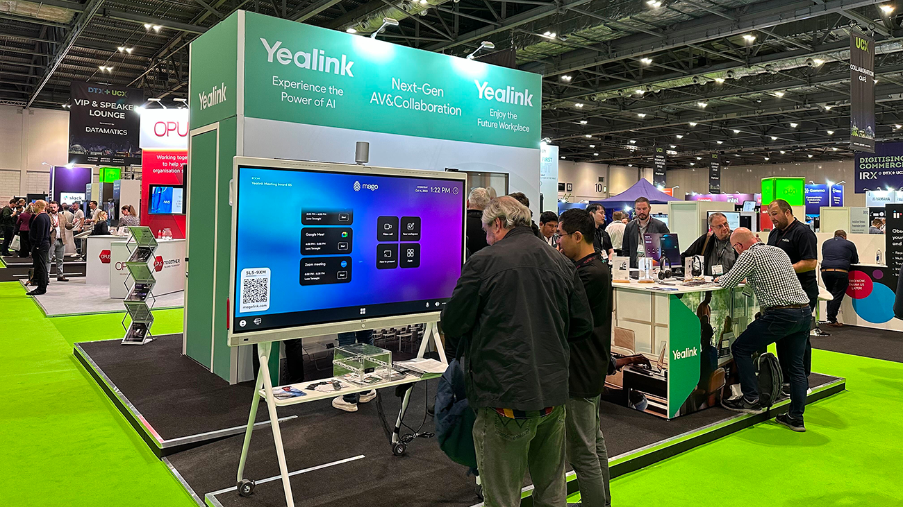 Mago Collaboration Board at Yealink's booth