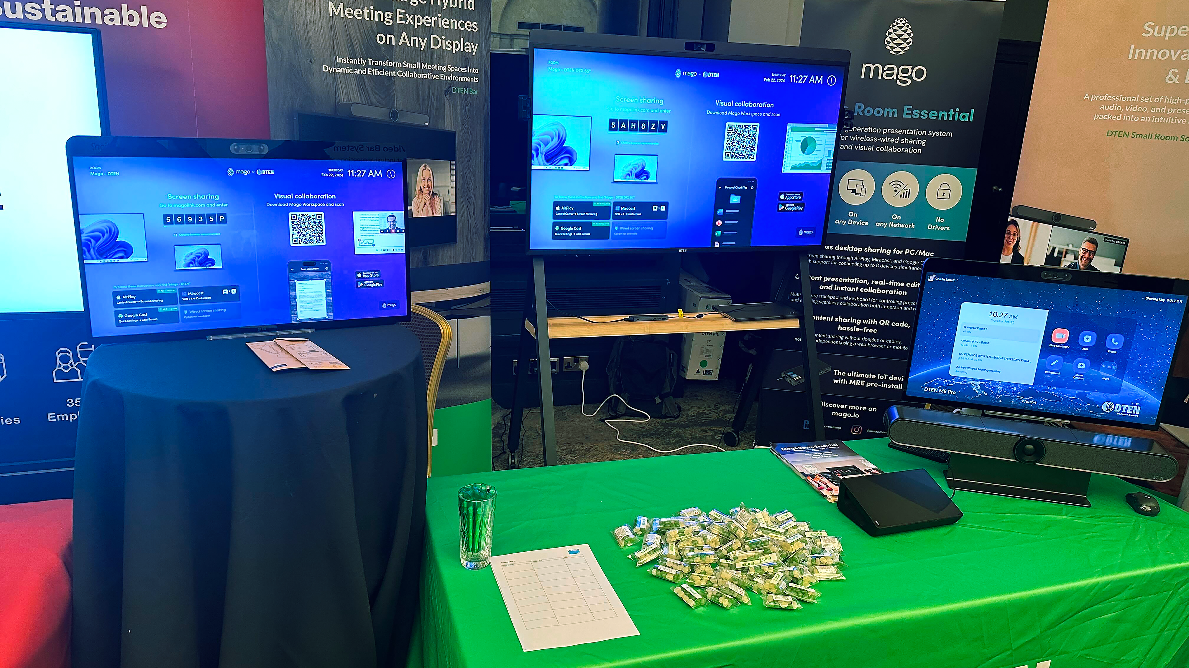 DTEN booth at Universal AV