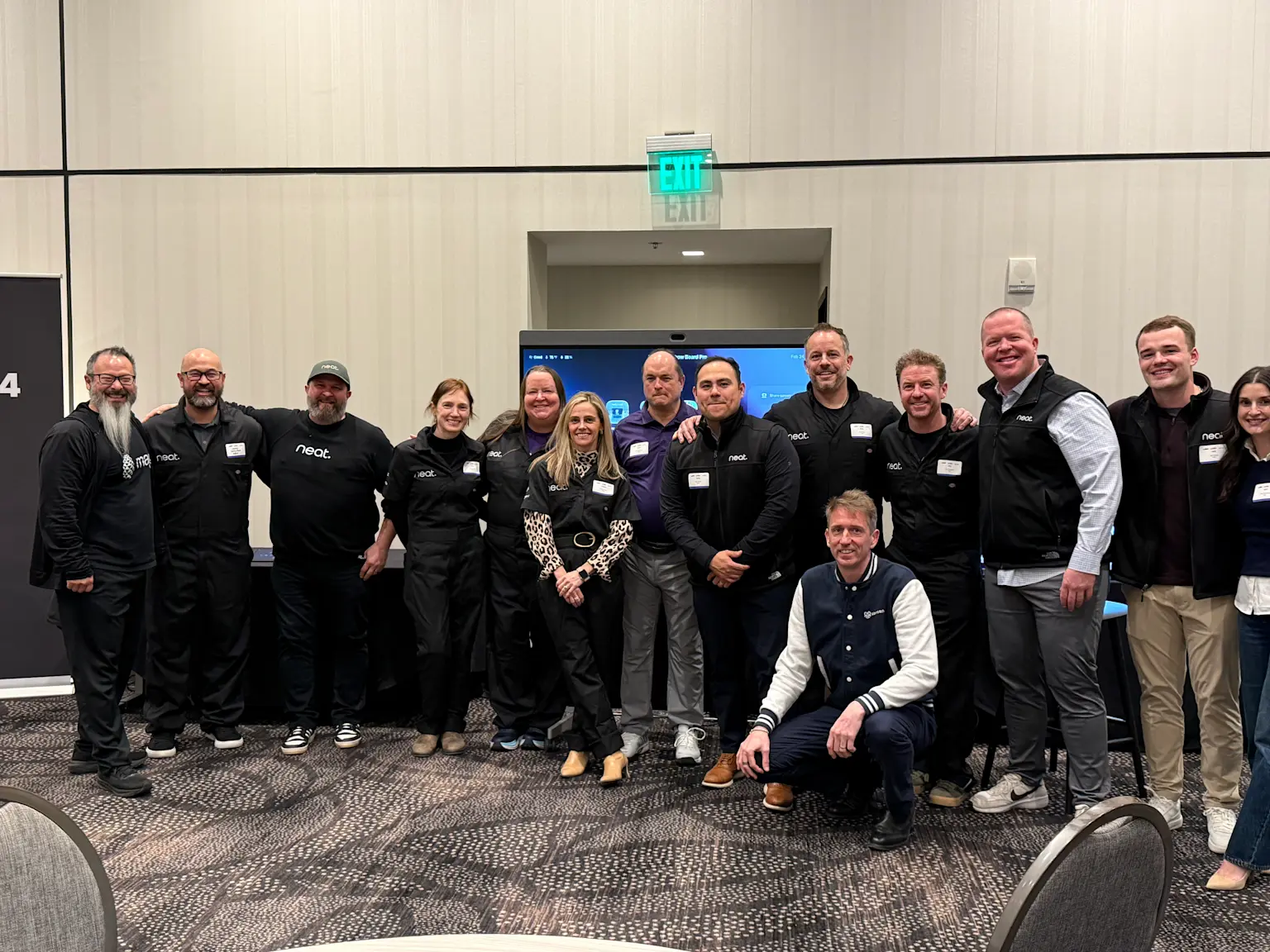 Full Neat and Mago team group photo at the Experience Neat 2026 roadshow event