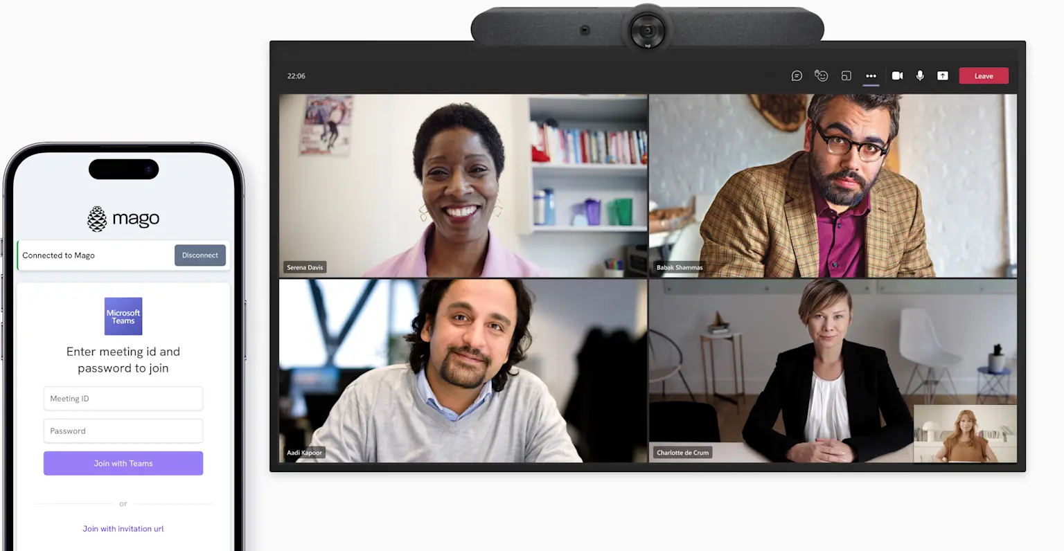 Mago multi-platform video conferencing integration