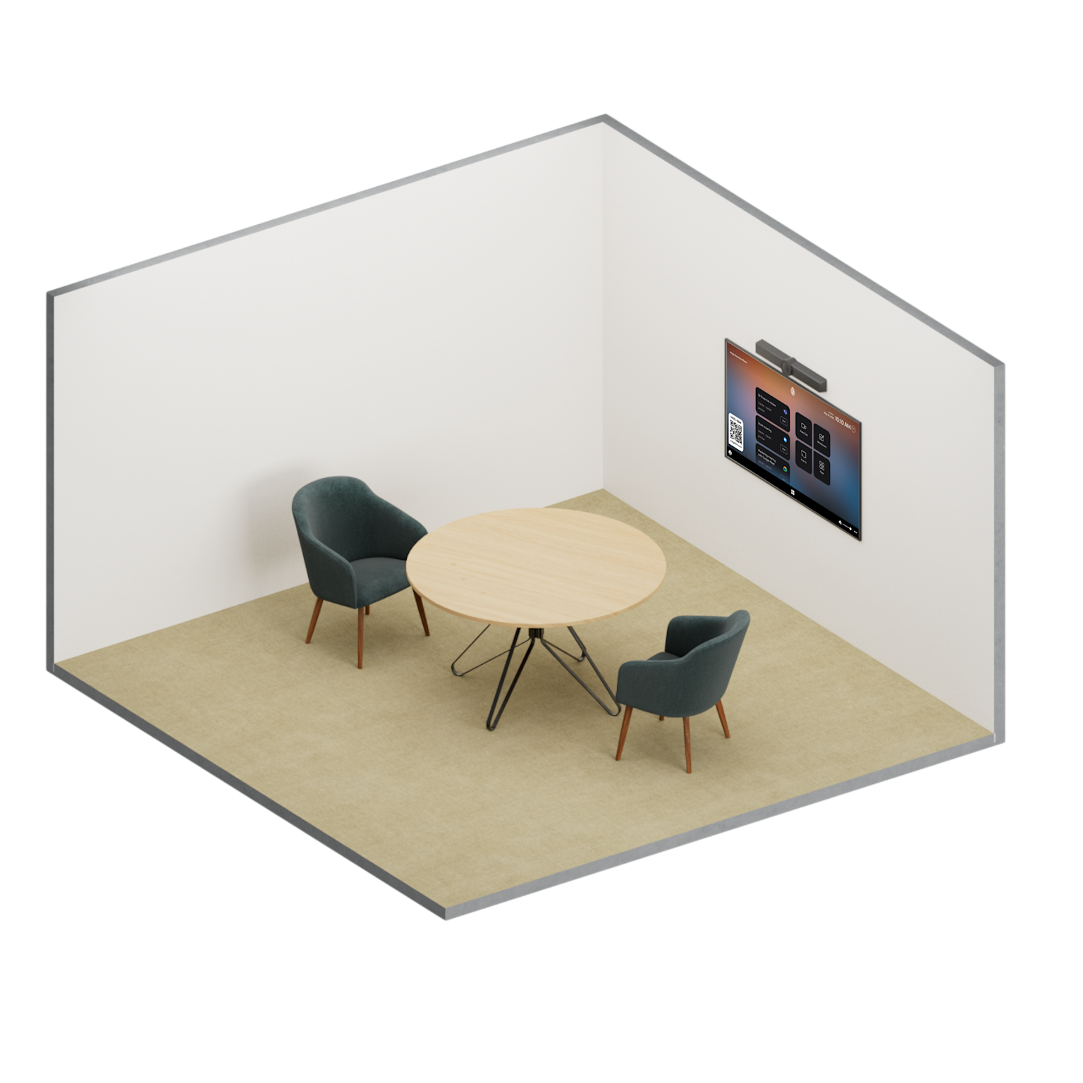 ideal for small meeting rooms