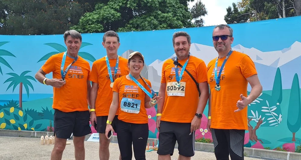 Team Snef au Semi-Marathon de Nice 2025