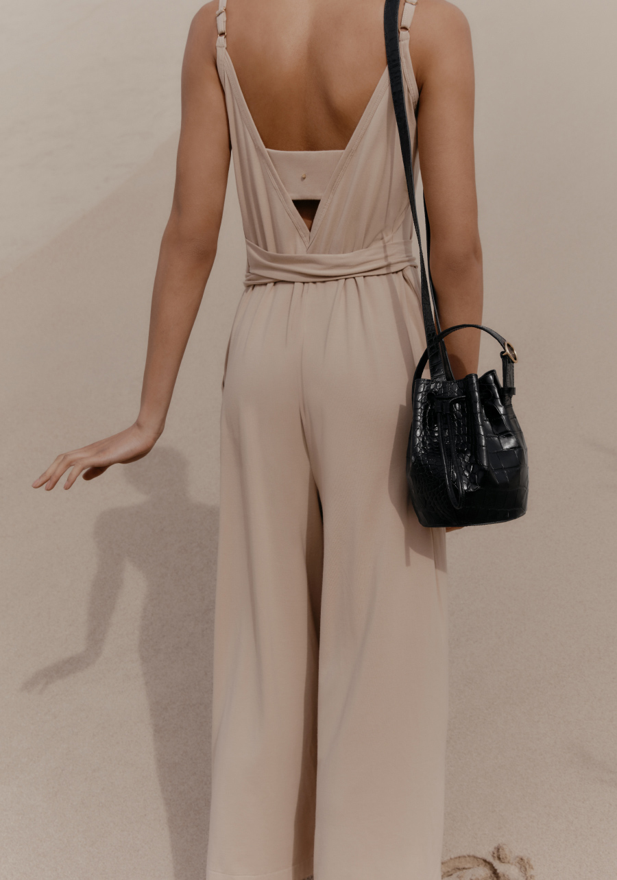 jumpsuit blazer look