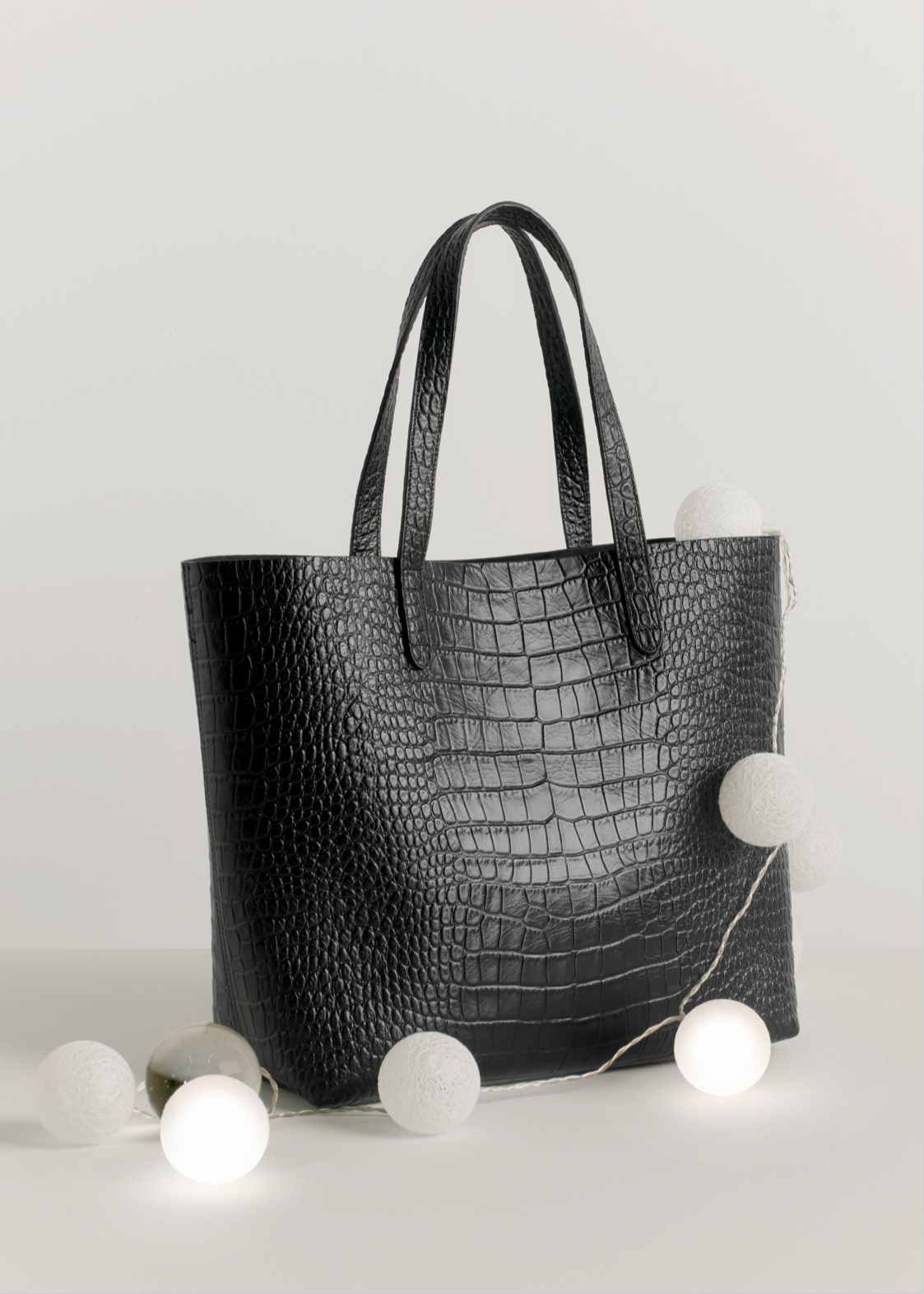 cuyana croc embossed