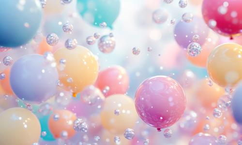 Ambiente immersivo a tema con palloncini