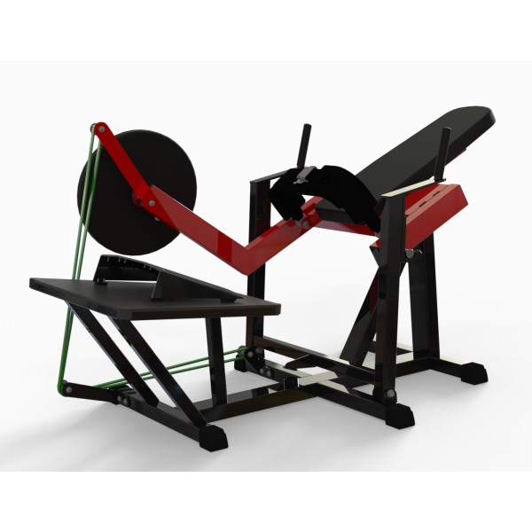 423D – A unique gluteus and thigh trainer. You can train from light load to relatively heavy load, in addition you can use rubber bands for training explosiveness, this in turn affects how much it will load the muscles in the explosive phase while the load remains in the eccentric phase.
The adjustable step allows you to train one leg at a time in an explosive step movement that is common in, among other things .. athletics.
Gluteus training is often called "Butt blaster"

 – Nordic Gym