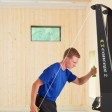 skierg2-single2_974.jpg – New wall-mounted SkiErg from Concept2. New tougher design and several new features. You train strength and endurance in both legs, arms and core.

With Concept2 SkiErg, cross-country skiing is available to everyone. You train strength and endurance in both legs, arms and core. The 2014 model of SkiErg has a completely new, tougher design and several new functions. SkiErg can now be used for both stacking and classic shift arm technology. Whether you are an elite cross-country skier who wants to improve your strength, an enthusiast who wants to get in shape for the ski season, or if you are just looking for good training in general, SkiErg will help you reach your goal. Frame in black powder coating.

Performance Monitor
The new PM5 monitor is backlit and helps you accurately assess your results, monitor your progress, and compare your scores with others. Most heart rate monitors can be connected to the new monitor.

Flywheel and damper
SkiErg responds directly to every move. With the spiral damper, you can quickly adjust the air flow to the flywheel to change the feeling so that it suits your training. Whether you want your training to feel like flat terrain or uphill, the feeling is right with SkiErg.

Ergonomic handles
SkiErg has ergonomic handles that provide a comfortable and secure grip. This comes with your SkiErg: Performance Monitor with "Quick Start Guide" SkiErg Product Manual Tools and installation instructions.


 – Nordic Gym