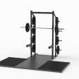433219d.jpg – Rack with many functions. Made for Gym and companies.

Four weight holders for 50 mm weight plates on each side. All holders work for full-size weight plates. Two layouts for the barbell.
Chin handle with three grip variants.
Plastic protection hooks & layouts.
Made of Swedish high-strength steel from SSAB. There is a training podium art. No. 433 which fits a half rack and which is bolted to the frame.
The podium is 50 mm thick with extra cushioning.

NOTE! Bar, weights and training podium are not included. – Nordic Gym