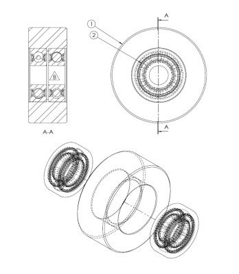 03268 – Complete wheels for Nordic Gym machines.
Ø75mm – Nordic Gym