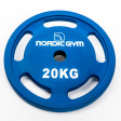 nordic_gym_int._vikt_20_kg.jpg – Helgummerad viktskiva för skivstångsträning. – Nordic Gym