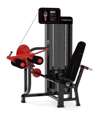 103FLR – ADDICTED by Nordic Gym.
The specially designed seat cushion allows the hamstring muscles to work freely. The design of the lever helps to ensure that no pressure arises on the front of the thighs. The long movement path gives you the right feeling in the muscles. – Nordic Gym