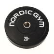 60020.jpg – Helgummerad Bumper plate med stålcentrum för skivstångsträning.
Denna skiva är 73mm bred. – Nordic Gym