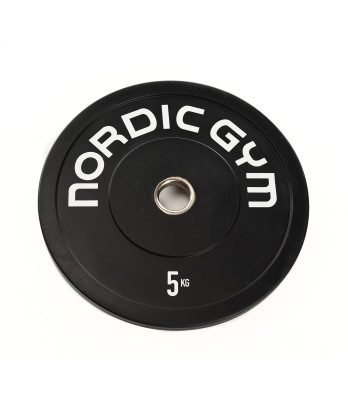 60005.jpg – Fully rubberized Bumper plate with steel center for barbell training. – Nordic Gym