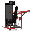 127FLR – ADDICTED by Nordic Gym.
This machine has a very favorable movement path for the sensitive shoulder joint. The handles are angled to avoid breaking the wrist. Counterbalanced lever makes the basic load very comfortable. – Nordic Gym