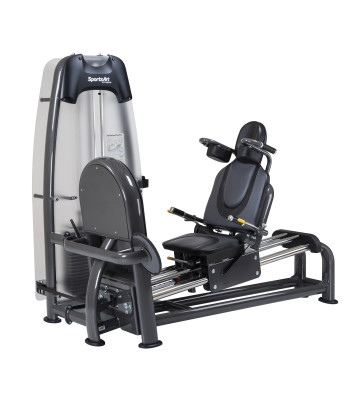 s956.jpg – Non-slip foot plate
Smooth, natural movements are gentle on the joints and lower back.
Easily adjustable seating position for users of all sizes
Multifunctional leg press that can be set for hacklift, calf raise or leg press
The seat can be set 90-180 degrees with a fingertip adjustment lever




 – Nordic Gym