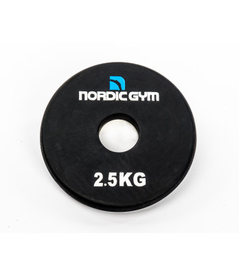 nordic_gym_int._vikt_25_kg.jpg – Helgummerad viktskiva för skivstångsträning. – Nordic Gym